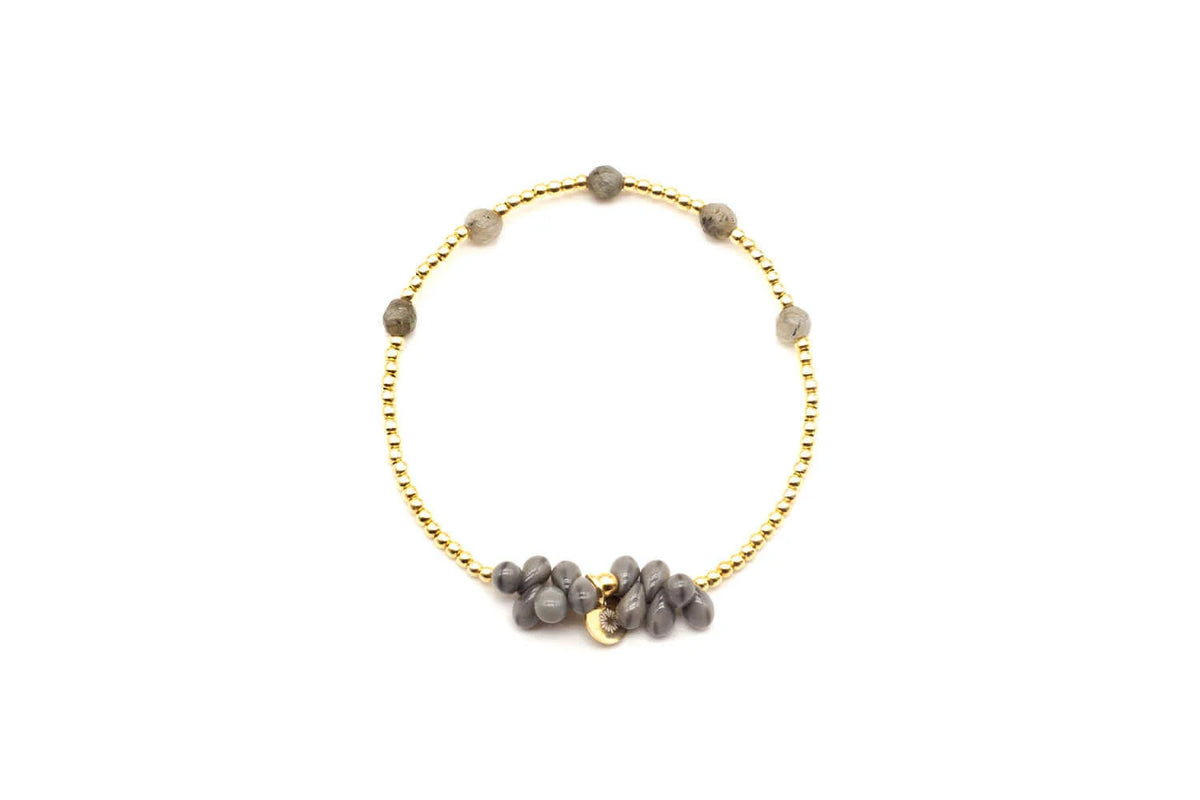 SCHMÜCKSTÜCK Fine Jewelry Armband Drops Grey