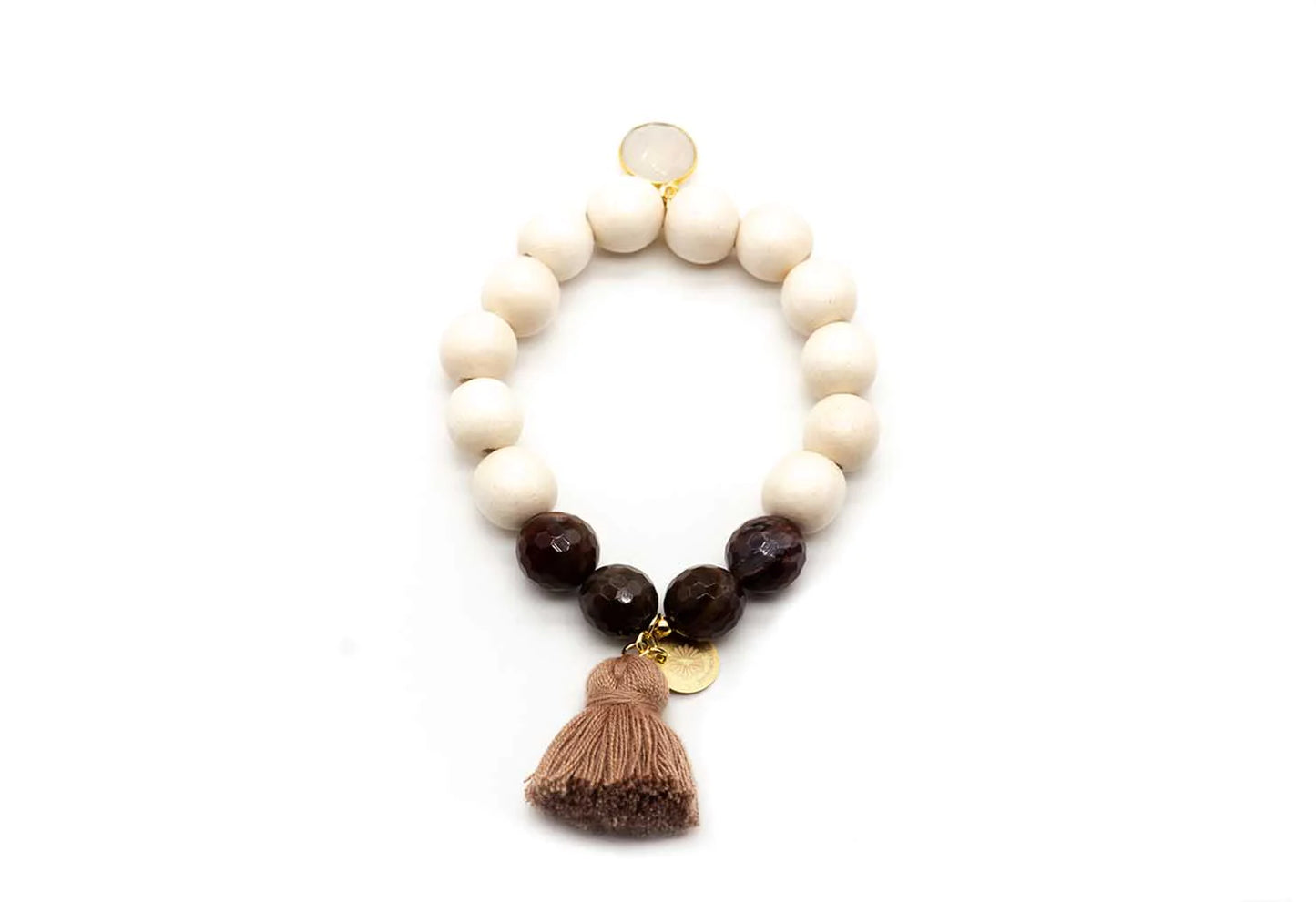 SCHMÜCKSTÜCK Mala Single Armband Macadamia