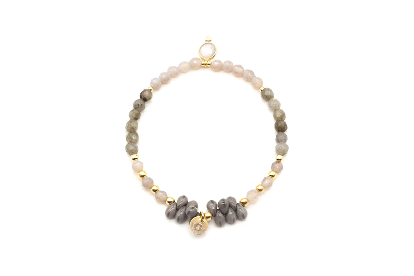 SCHMÜCKSTÜCK Armband Drops Grey