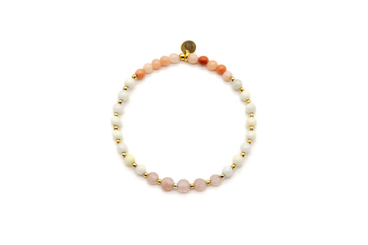 SCHMÜCKSTÜCK Mala Single Armband Strawberry Cream