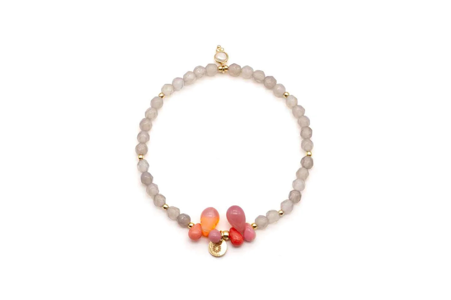 SCHMÜCKSTÜCK Armband Drops Grey Berry
