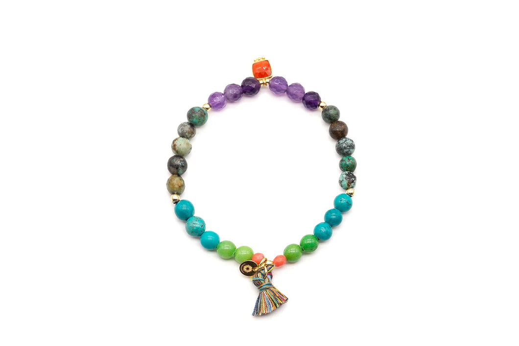 SCHMÜCKSTÜCK Mala Single Armband Colourful