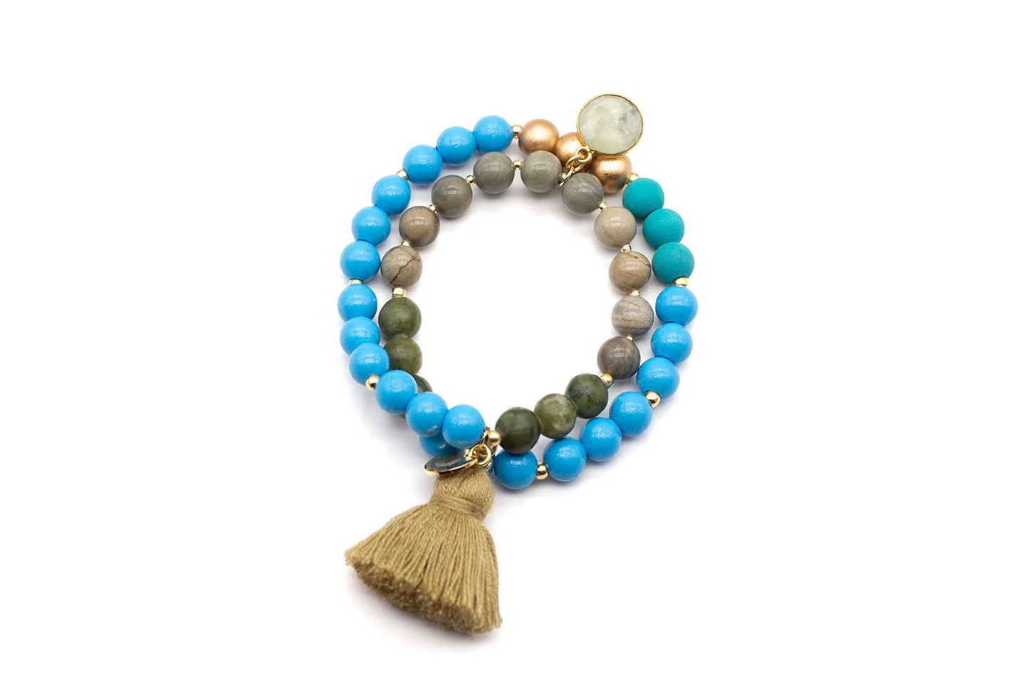 SCHMÜCKSTÜCK Mala Twin Armband Peacock