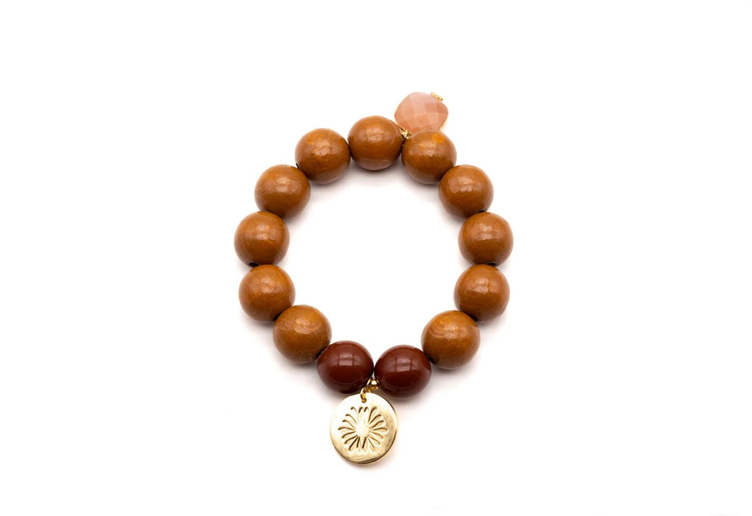 SCHMÜCKSTÜCK Mala Single Armband Caramel