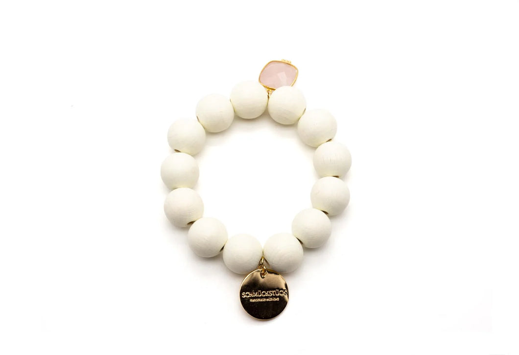 SCHMÜCKSTÜCK Mala Single Armband Ivory