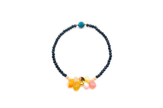 SCHMÜCKSTÜCK Armband 6 Drops Dark Blue