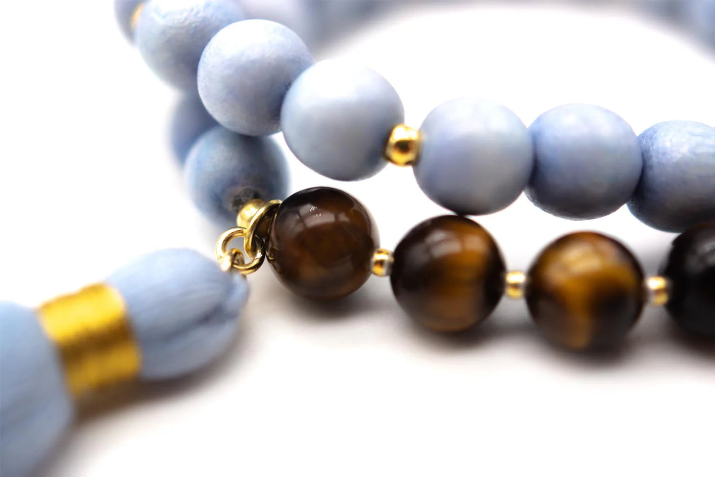 SCHMÜCKSTÜCK Mala Twin Armband Blue Tiger