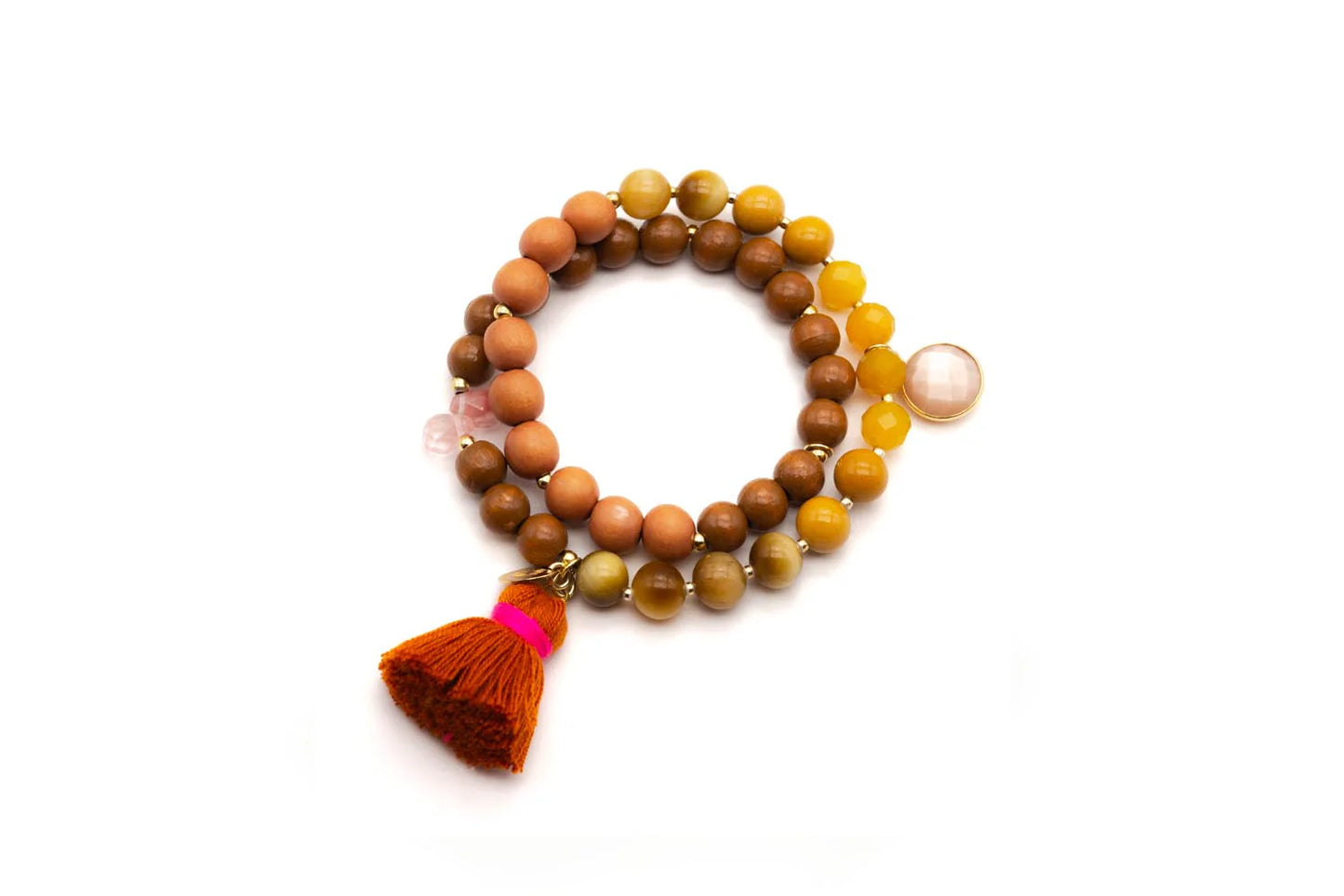 SCHMÜCKSTÜCK Mala Twin Armband Caramel