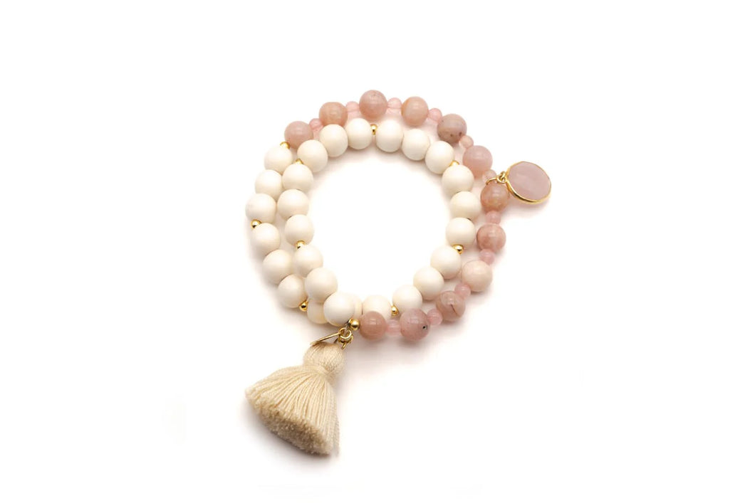SCHMÜCKSTÜCK Mala Twin Armband Rose Moon
