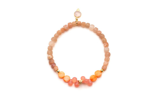 SCHMÜCKSTÜCK Armband Drops Peach
