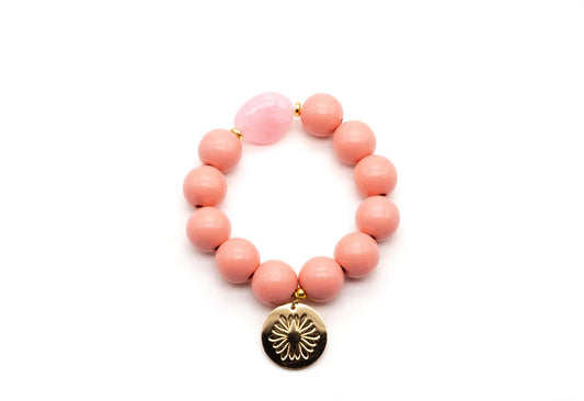 SCHMÜCKSTÜCK Mala Single Armband Sweet Peach