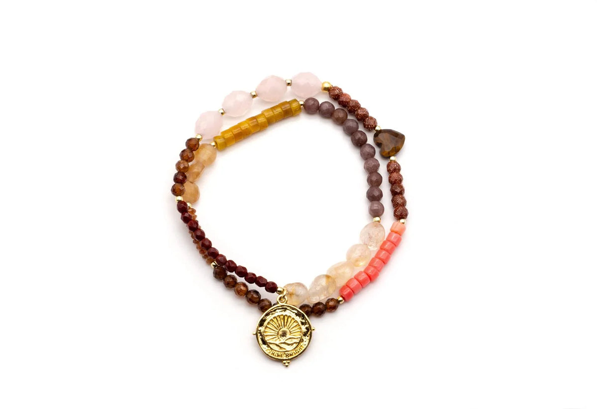 SCHMÜCKSTÜCK Armband Mala Twin Autumn Pash