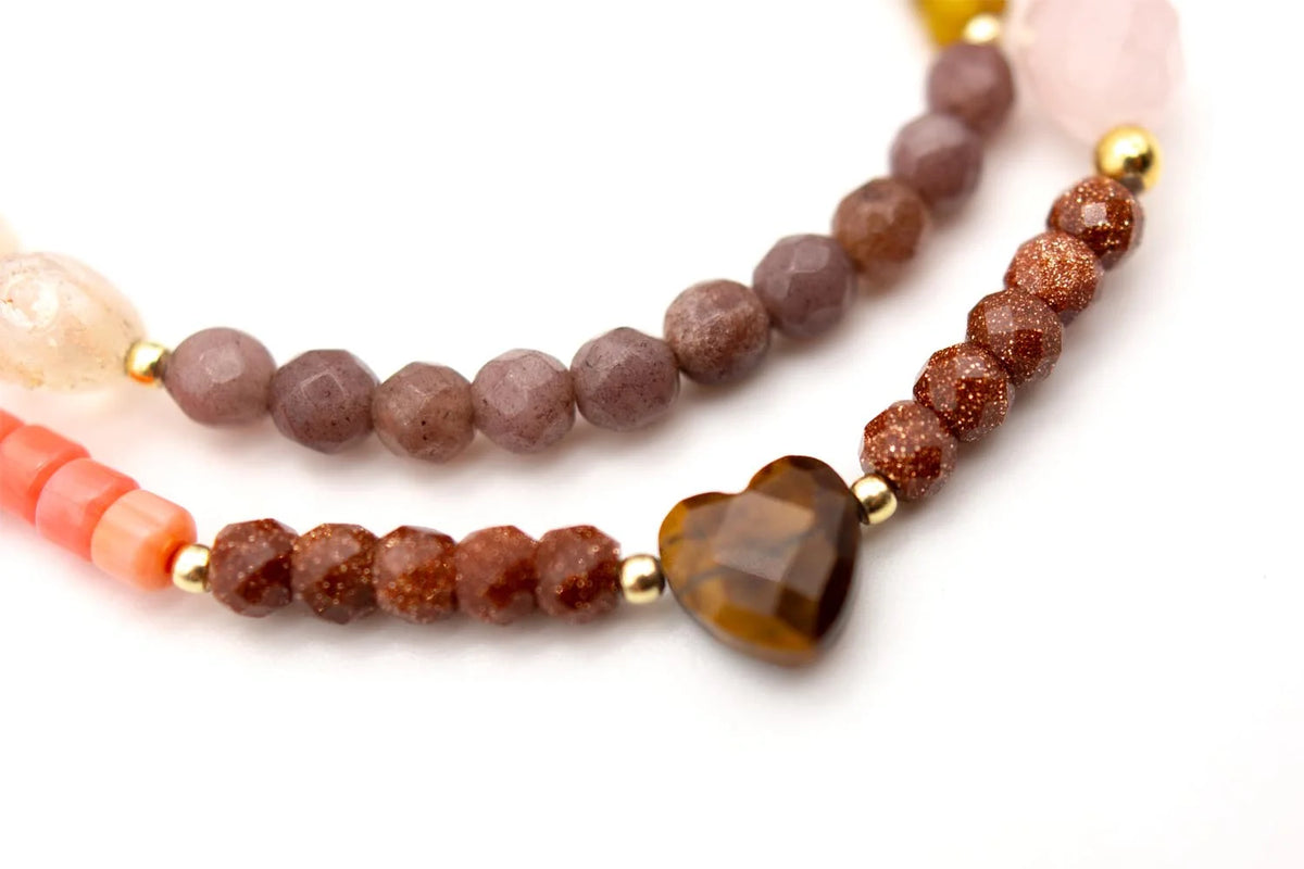 SCHMÜCKSTÜCK Armband Mala Twin Autumn Pash