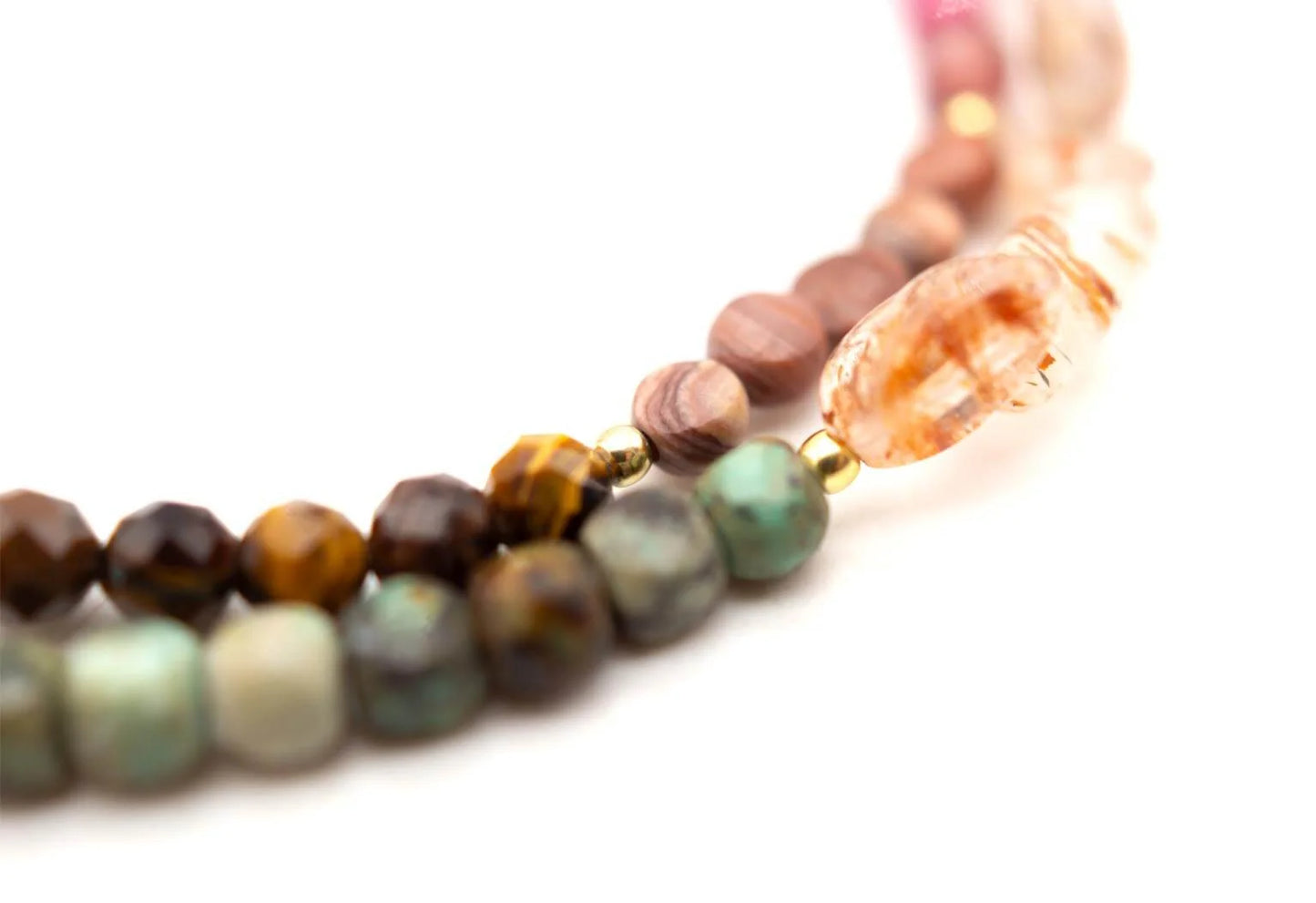 SCHMÜCKSTÜCK Armband Mala Twin Brown Pash