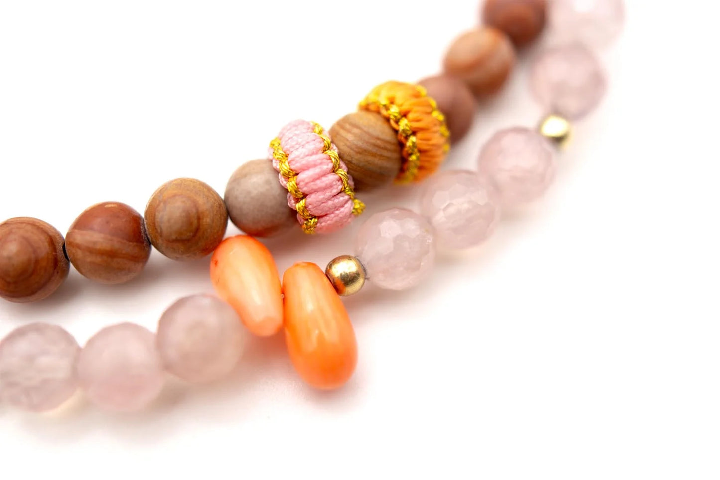 SCHMÜCKSTÜCK Armband Mala Twin Brown Vibe