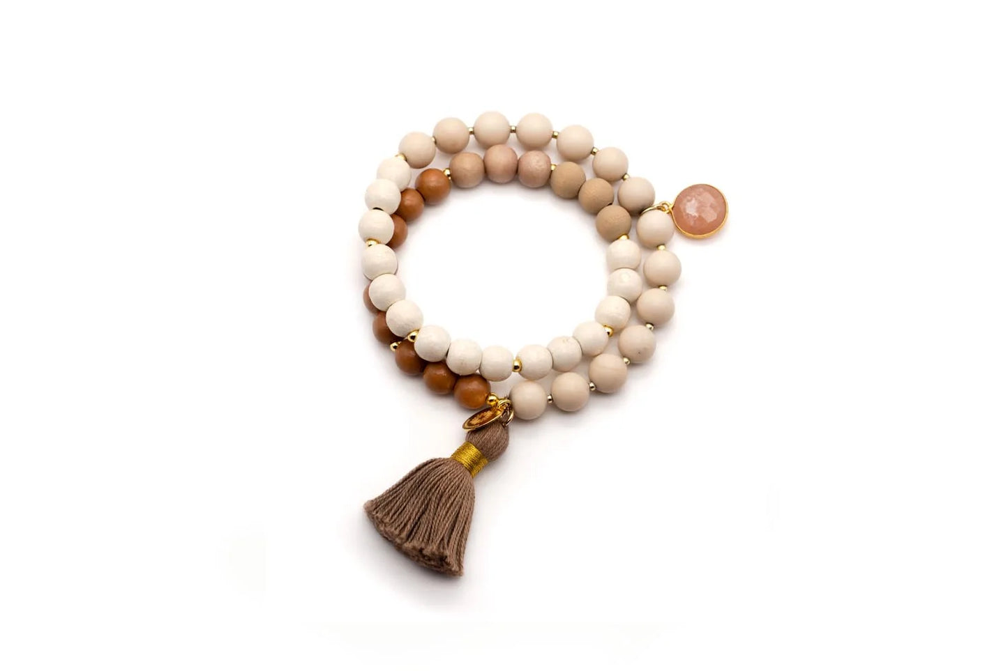 SCHMÜCKSTÜCK Armband Mala Twin Macchiato