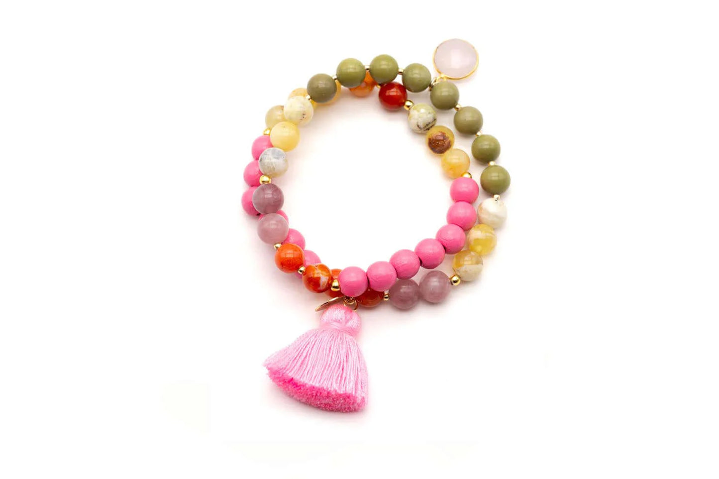 SCHMÜCKSTÜCK Mala Twin Armband Rose Berry