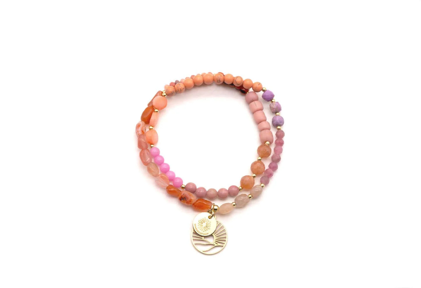 SCHMÜCKSTÜCK Armband Mala Twin Rose Pash