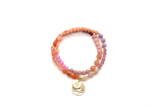 SCHMÜCKSTÜCK Armband Mala Twin Rose Pash
