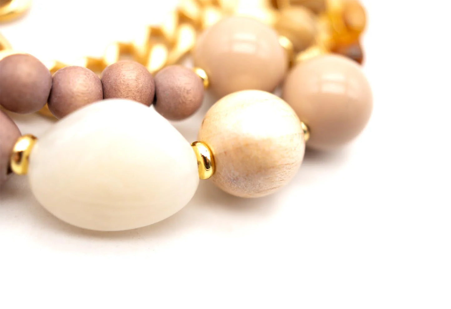 SCHMÜCKSTÜCK Mala Triple Armband Curb Sweet Caramel