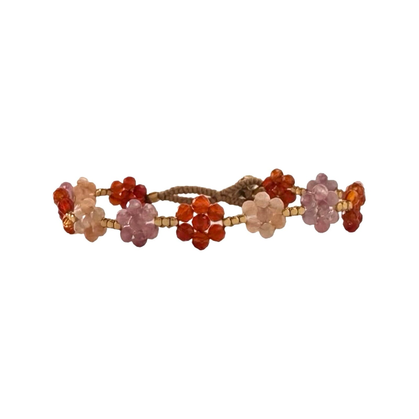 IBU JEWELS Armband Lulu Wannie Mix Orange AC MIX04