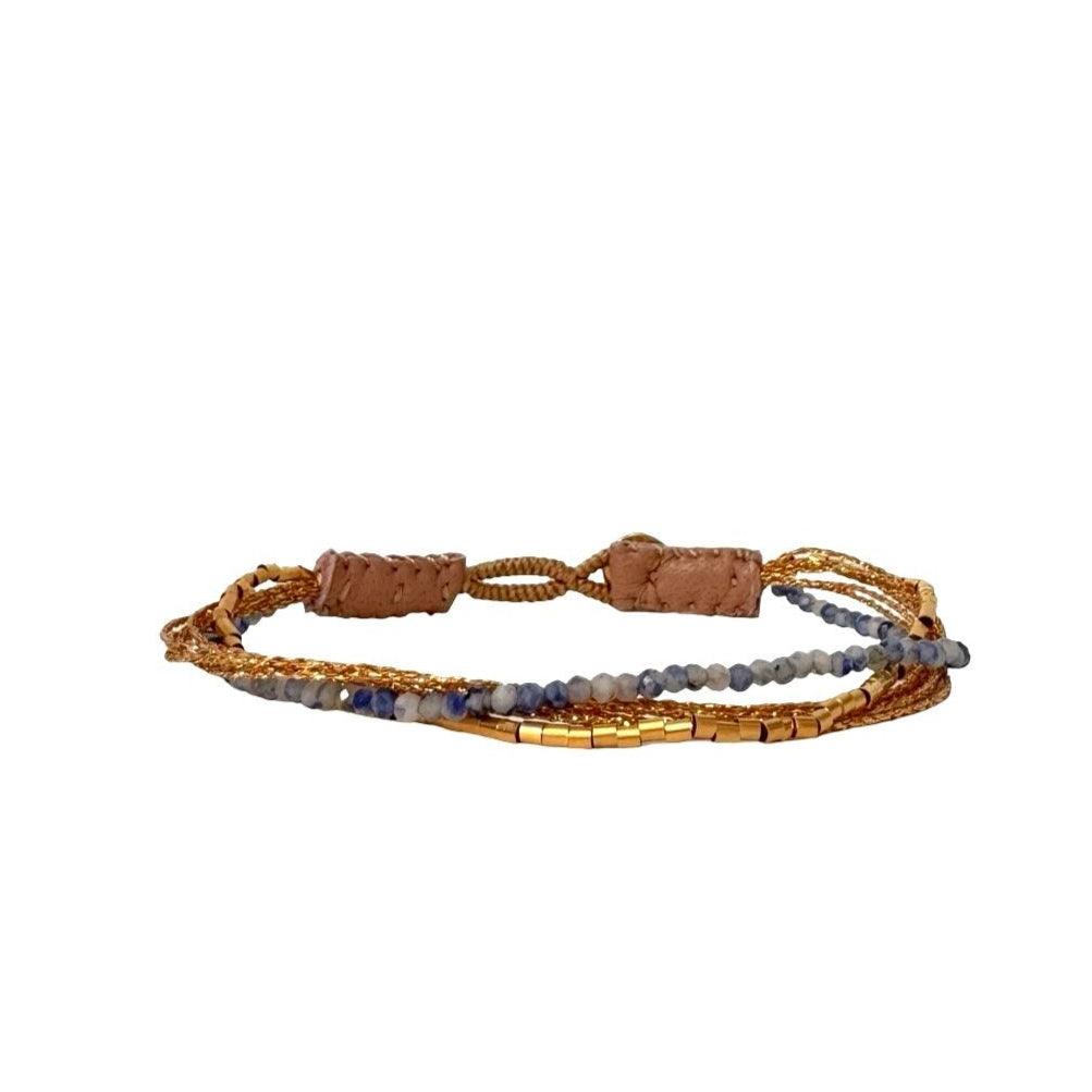 IBU Jewels Armband Lulu Ash Blue Sodalite AC17