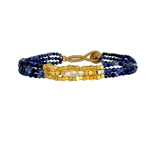 IBU JEWELS Armband Lulu Lily Blue Sodalite AD17
