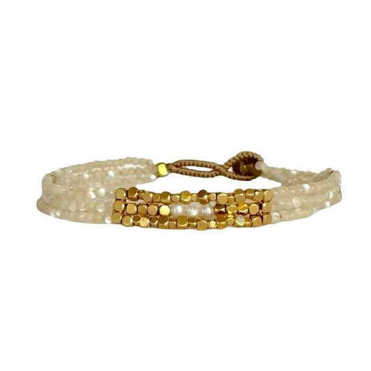 IBU JEWELS Armband Lulu Lily Mother of Pearl AD29