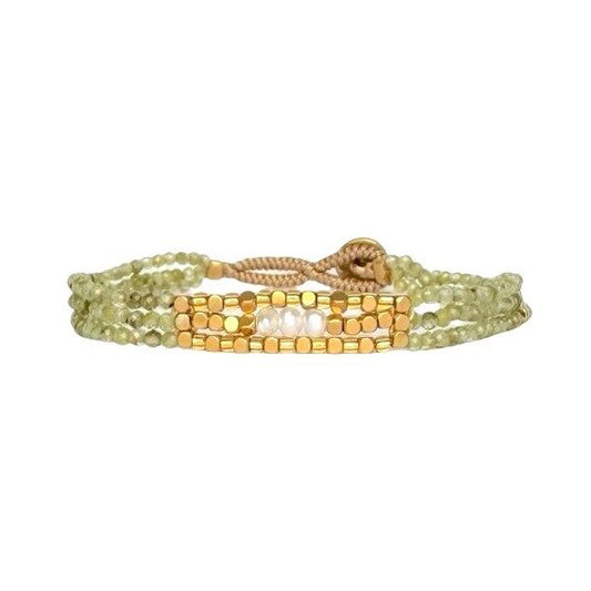 IBU JEWELS Armband Lulu Lily Peridot AD39