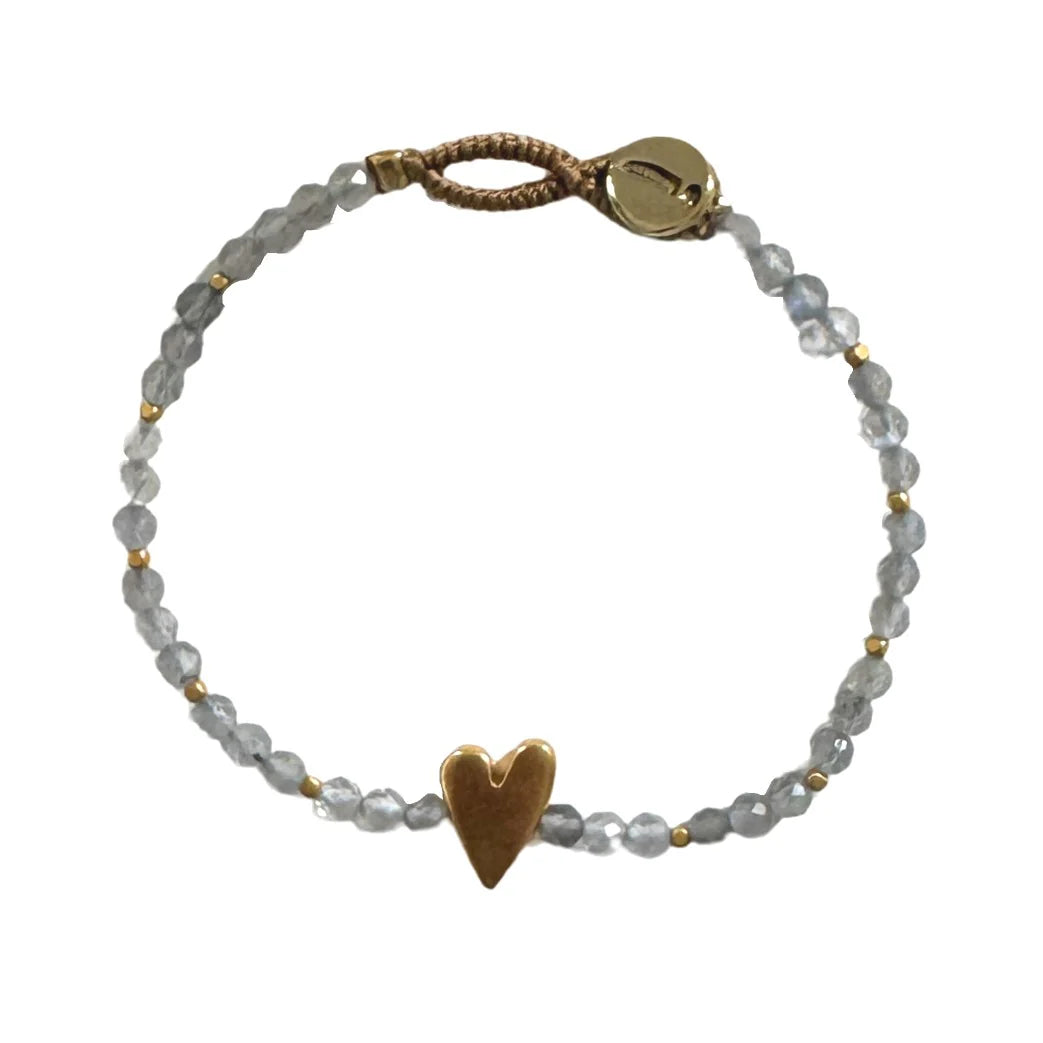 IBU JEWELS Armband Lulu Rosie Labradorit AE03