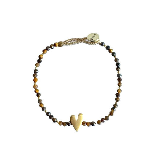 IBU JEWELS Armband Lulu Rosie Tiger Eye AE07