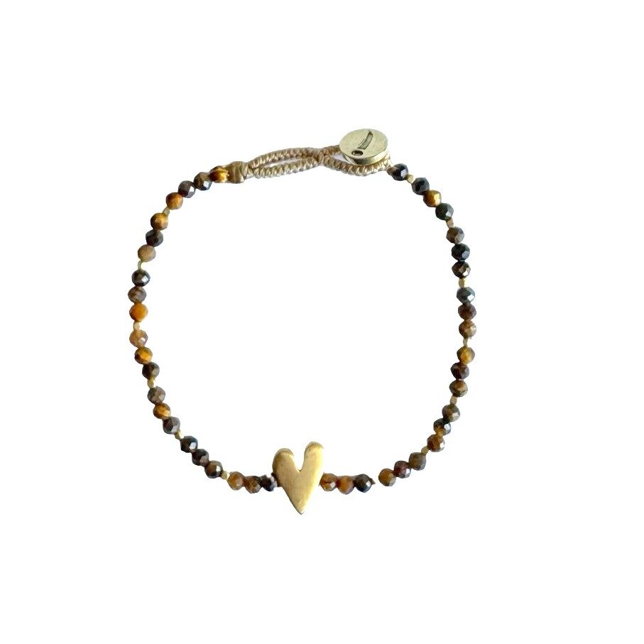 IBU JEWELS Armband Lulu Rosie Tiger Eye AE07