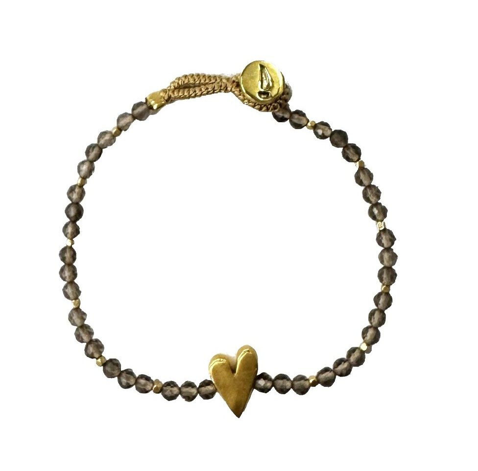 IBU JEWELS Armband Lulu Rosie Smoky Quartz AE15