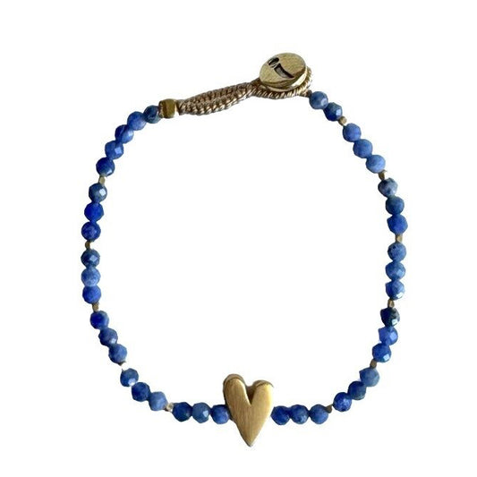 IBU JEWELS Armband Lulu Rosie Blue Sodalite AE17