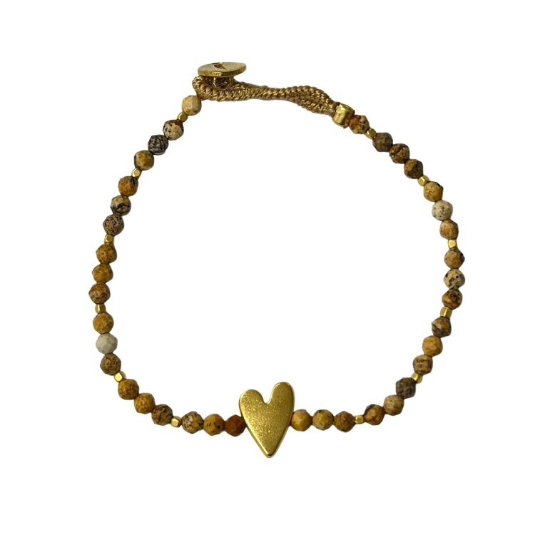 IBU JEWELS Armband Lulu Rosie Desert Jasper AE30