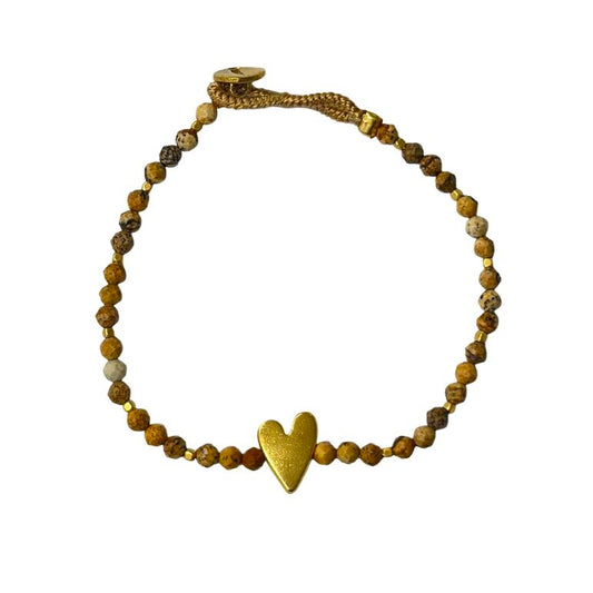 IBU JEWELS Armband Lulu Rosie Desert Jasper AE30