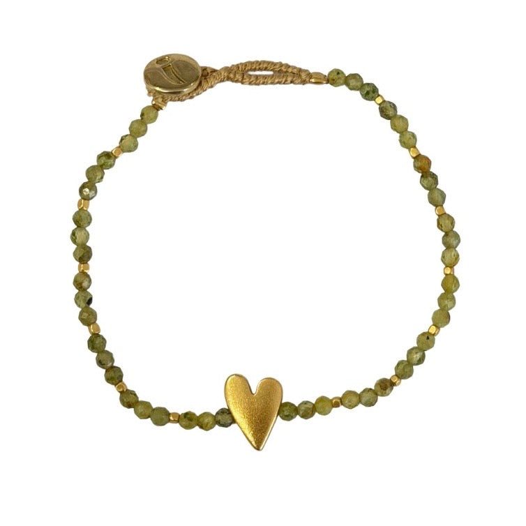 IBU JEWELS Armband Lulu Rosie Peridot AE39