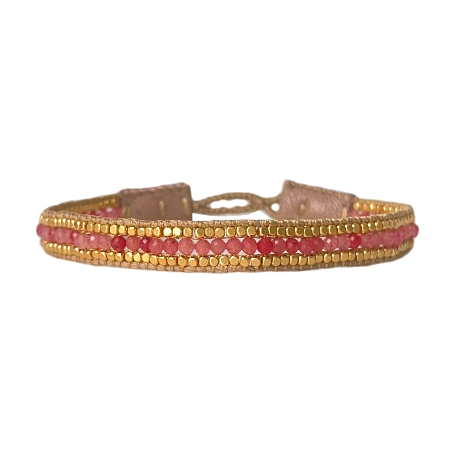 IBU JEWELS Armband Cap Jolie Cherry Quartz AM34