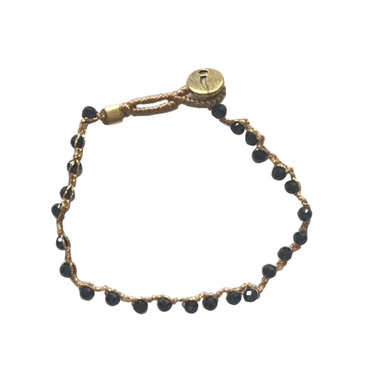 IBU JEWELS Armband Lulu Fine Onyx AU14