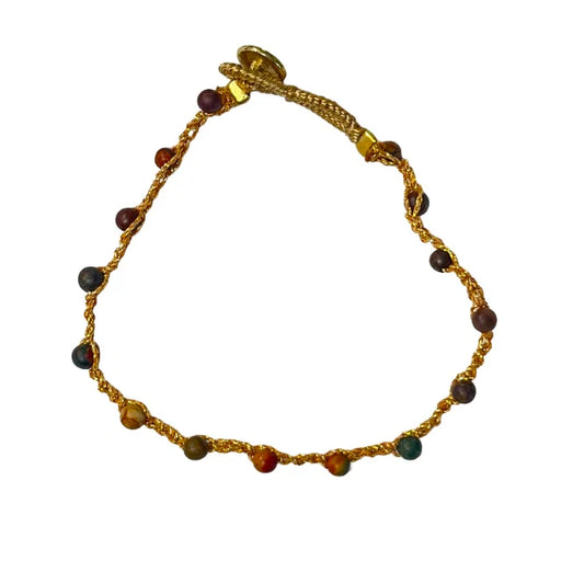 IBU JEWELS Armband Lulu Fine Desert Jasper AU30