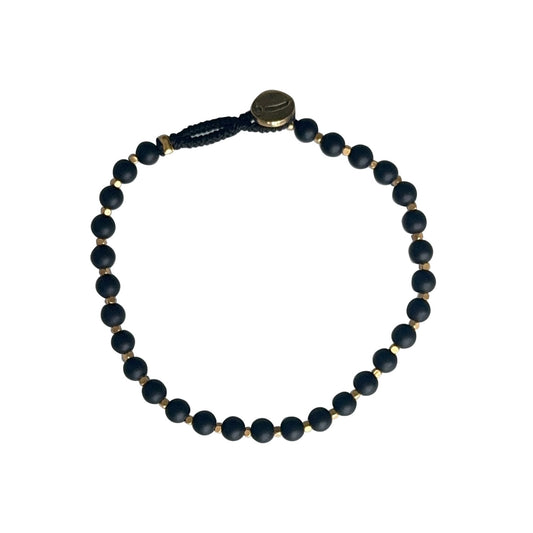 IBU Jewels Armband Bo Round Onyx matt BO14-M