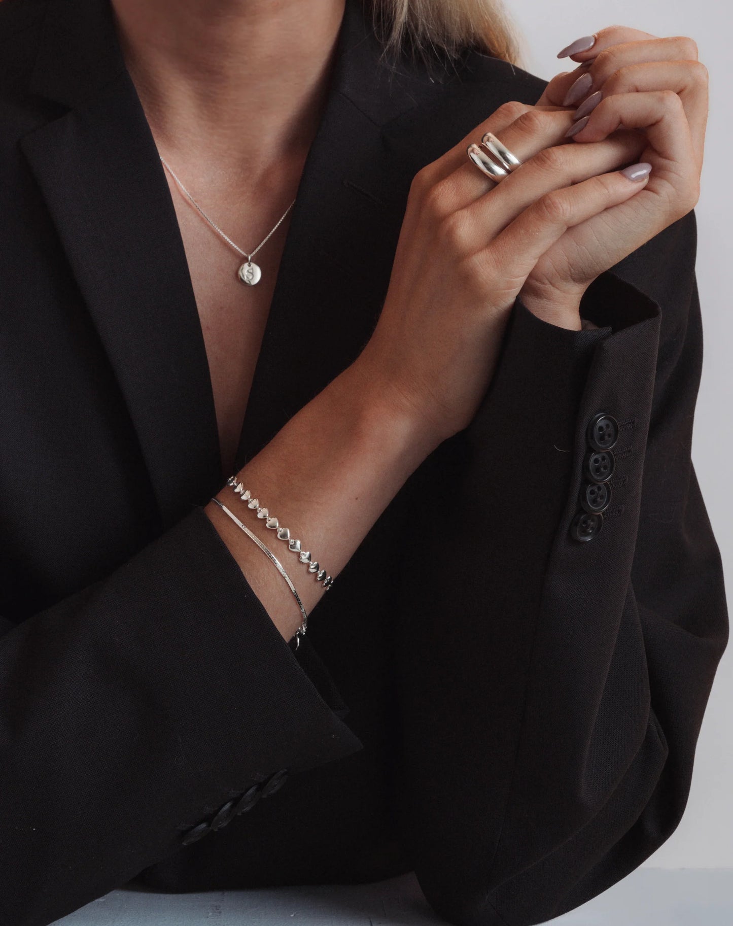 SYSTER P Armband Herringbone Sterlingsilber