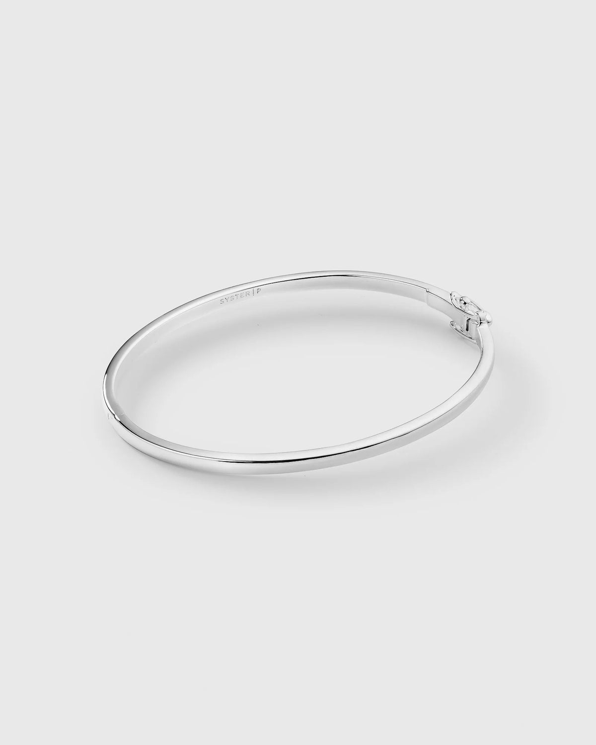 SYSTER P Cavelle Plain Bangle - Armreif Silver Plated