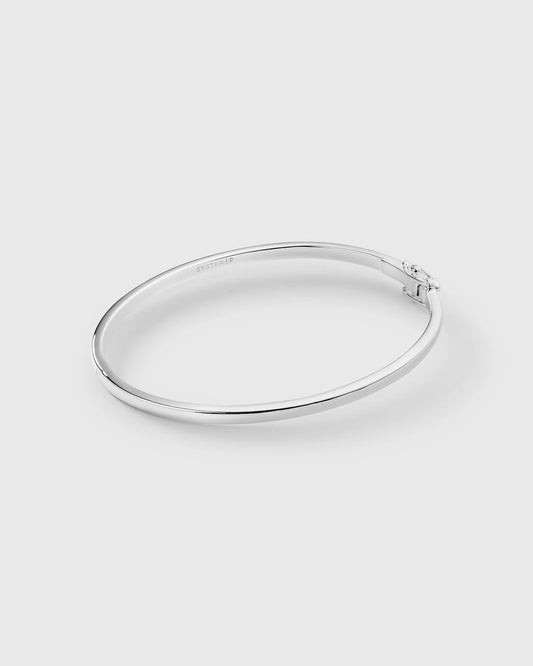 SYSTER P Cavelle Plain Bangle - Armreif Silver Plated