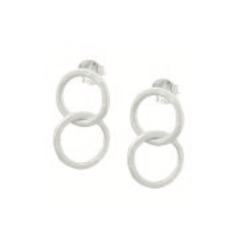 SUSICALA Twin Double S Ohrringe Sterlingsilber TWPB2-02