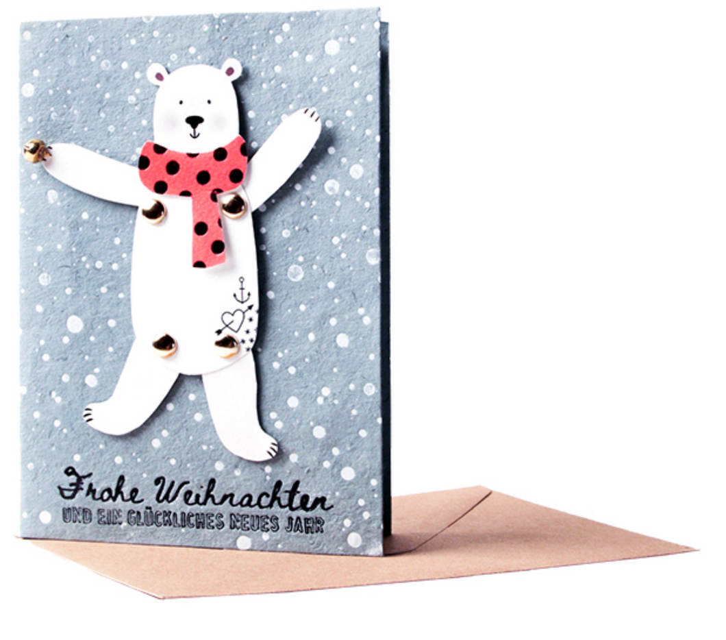 GOOD OLD FRIENDS Winterhampelkarte Eisbär
