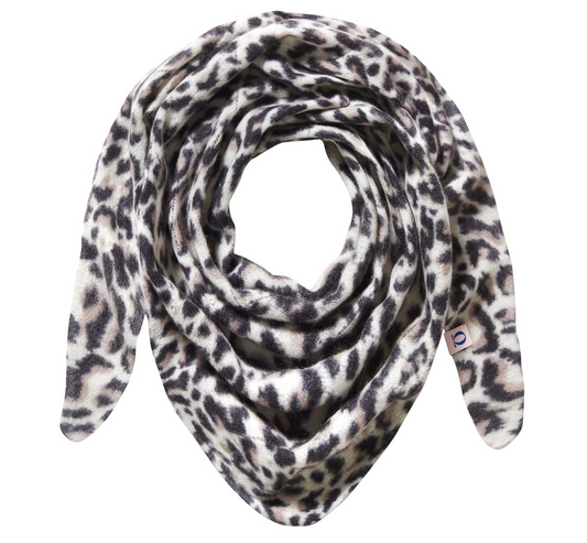 PURSCHÖN Pure Cashmere 3-Eck Tuch Leo black-grey