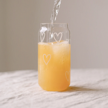 Lade das Bild in den Galerie-Viewer, EULENSCHNITT Hohes Trinkglas Herzen
