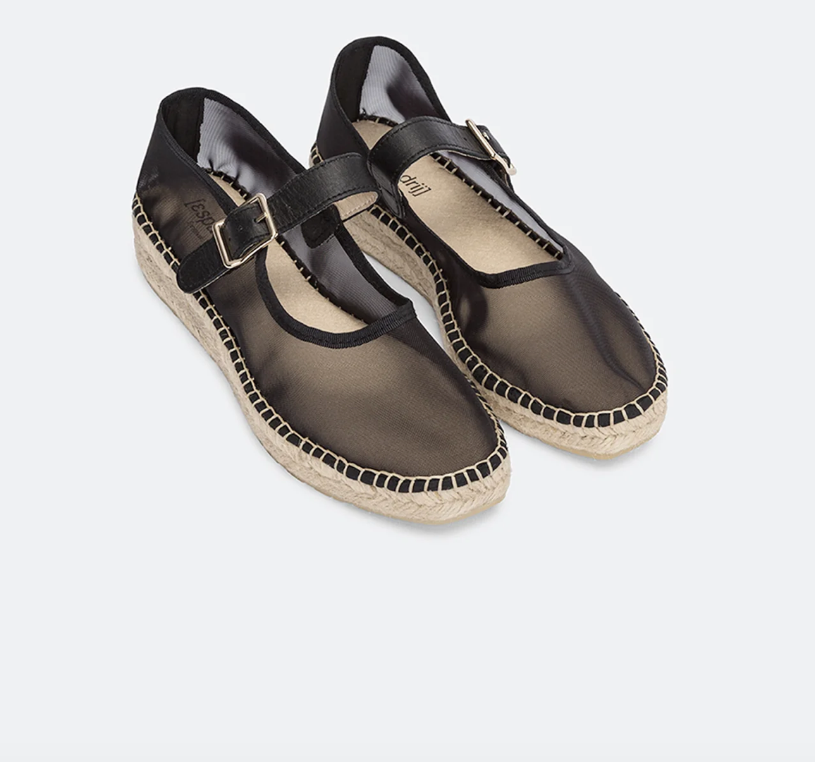 ESPADRIJ L'ORIGINALE Ballerina Mesh - Black