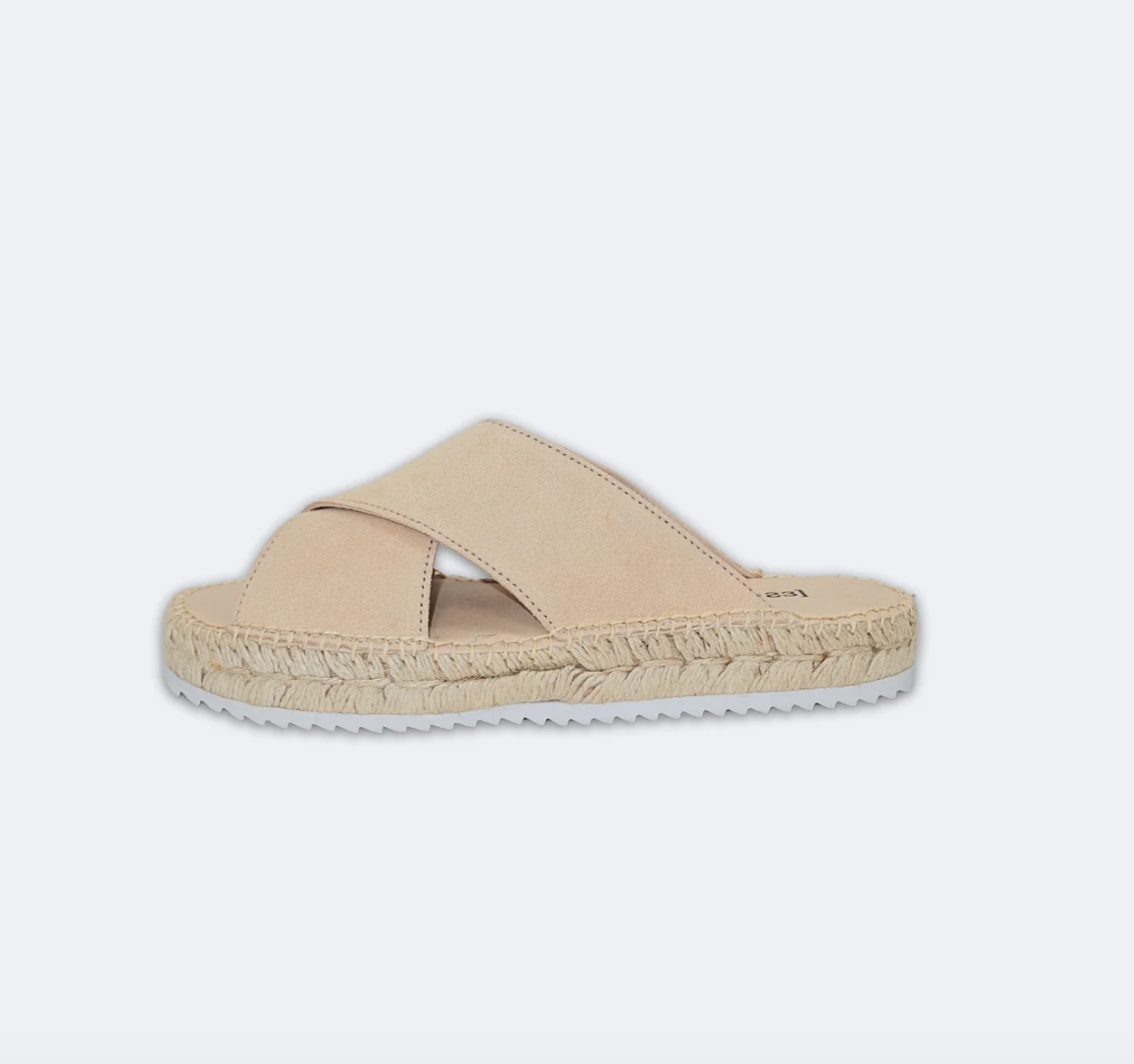 ESPADRIJ L'ORIGINALE Pantolette Croisette Velour Low - Beige